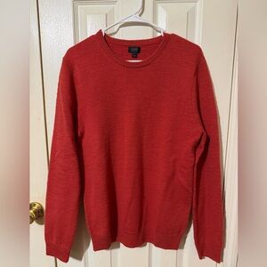 J. Crew Vibrant Red Crewneck Sweater